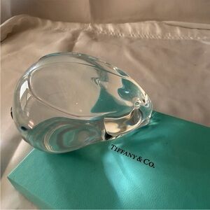 Tiffany & Co.Crystal Bunny Rabbit Paperweight - 💯% Auth w/Box✨EUC✨
